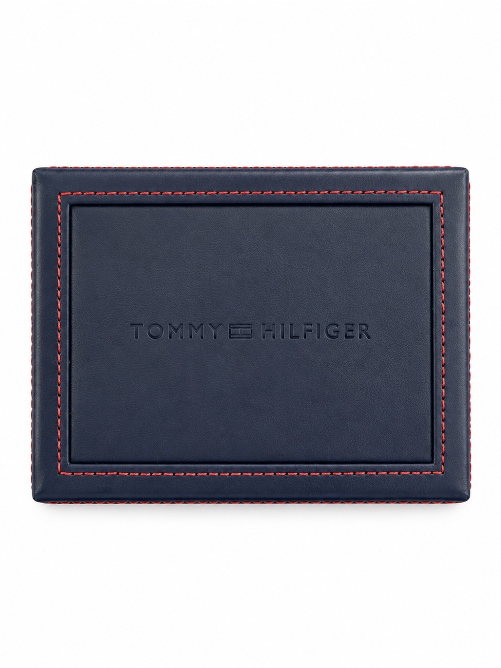 NWT Tommy Hilfiger Brown Leather RFID Bifold Wallet with Gift Box